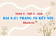 Bài 8.21 trang 76 Toán 8 Kết nối tri thức Tập 2